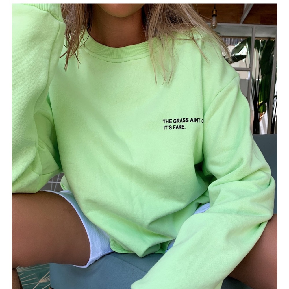 Neon Green South St Sweater